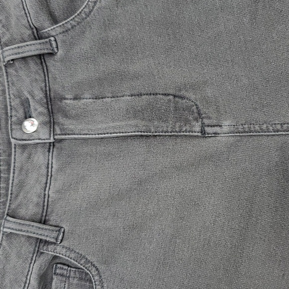 Quacker Factory Dream Jeans women's size 12 x 32L gray stretch bootcut high rise - Picture 7 of 13